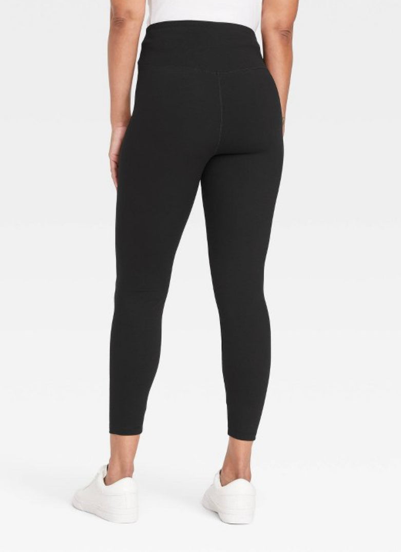 Together WE Overcome- V Waisted Black leggings