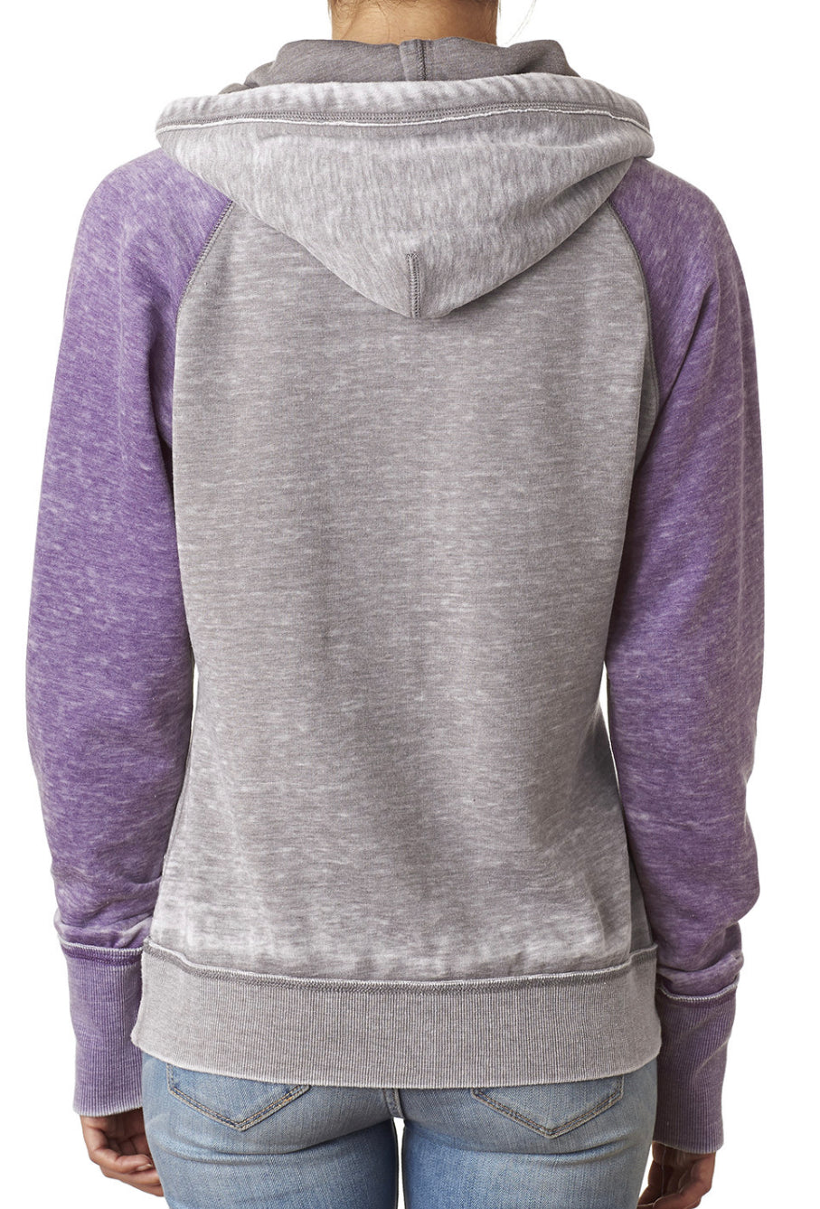 Very Berry/Gray Hoodie