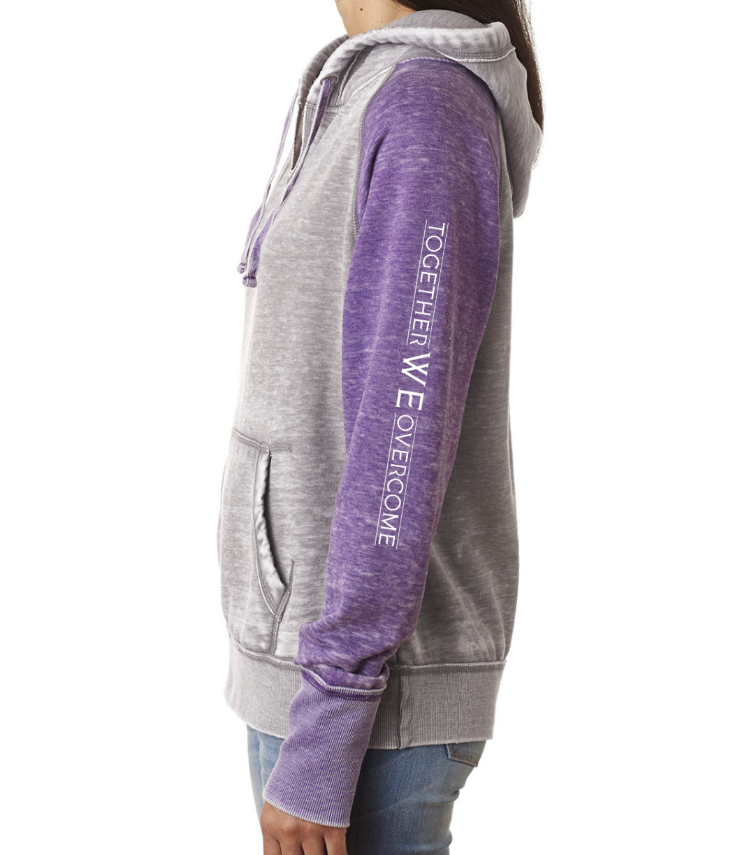 Very Berry/Gray Hoodie