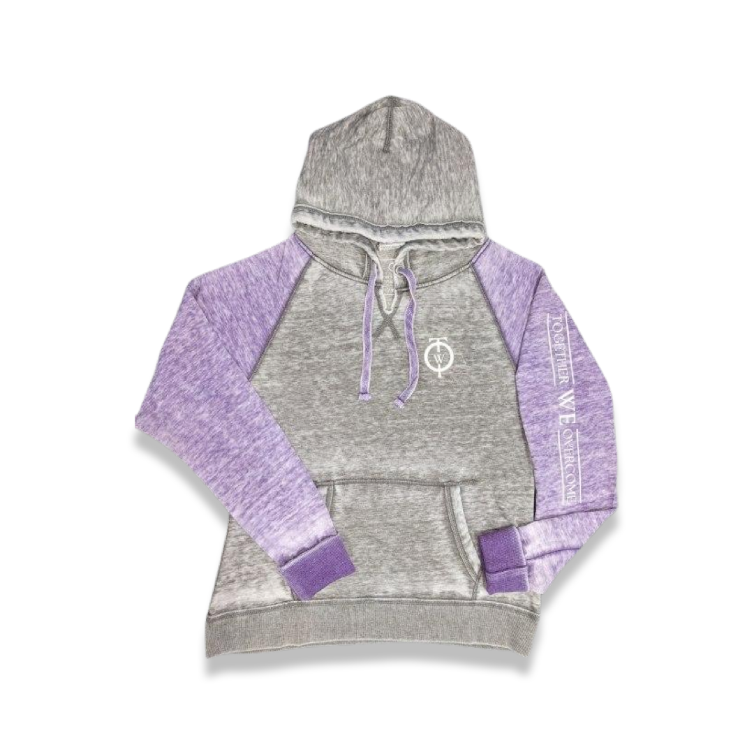 Very Berry/Gray Hoodie